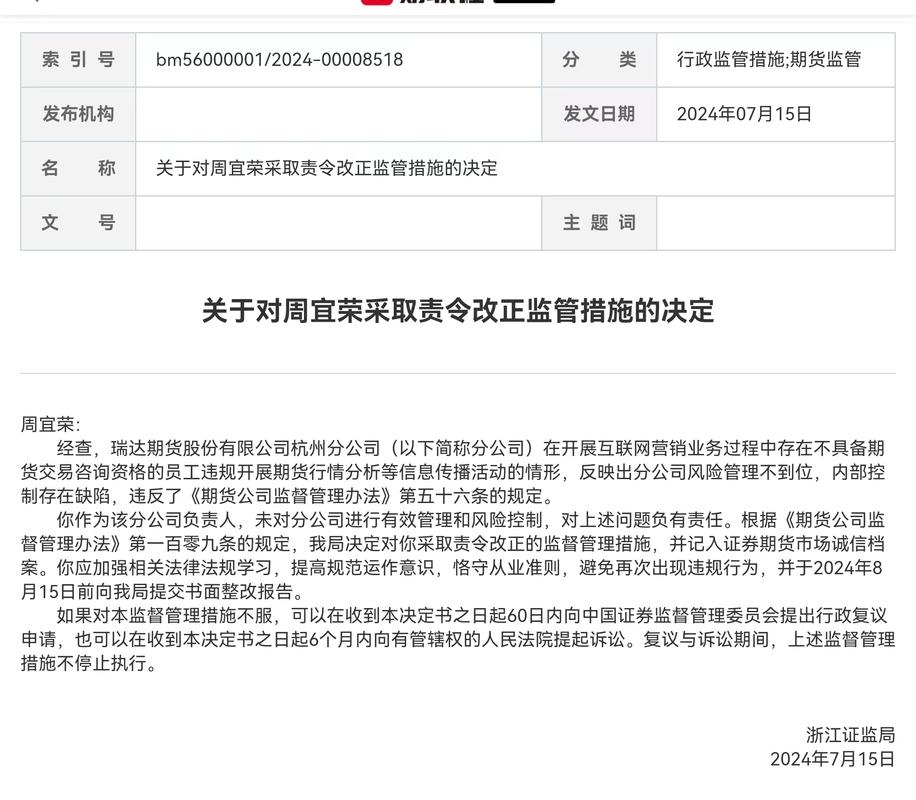 浙江证监局期货公司配资监管措施_吴剑期货公司配资违规_正规配资公司
