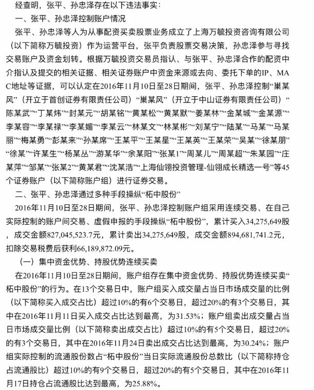 配资账户操纵柘中股份_股票配资账户_证监会重罚配资公司操纵股价案
