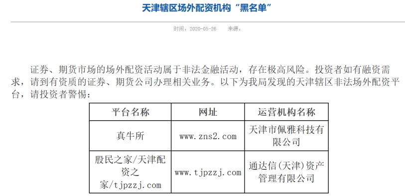 场外配资黑名单_上海股票配资_证监局公示场外配资