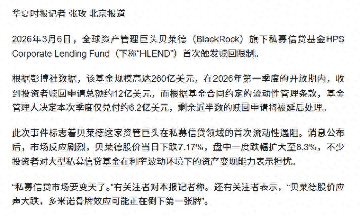蓝鸮贝莱德集体拔网线，金融杠杆玩砸了？