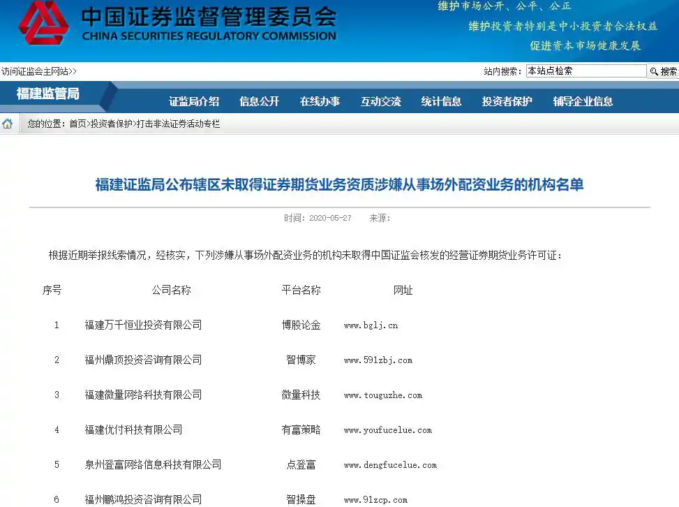 场外配资监管整顿 非法配资黑名单 投资者风险防范_场外配资平台